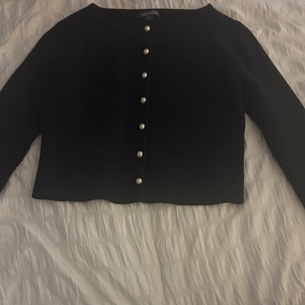 Black Button-Up Women's Top- Wild fable